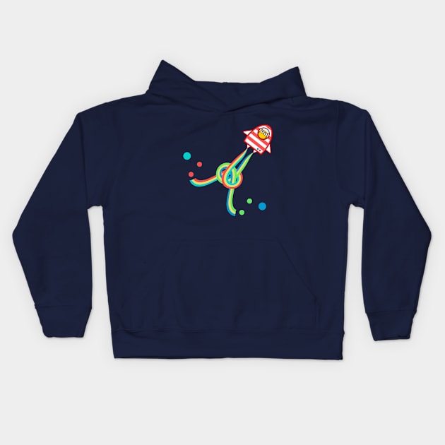 Owl in Space Kids Hoodie by This Cute Eel